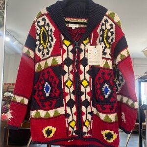 Frantic Cochineal Zip Sweater